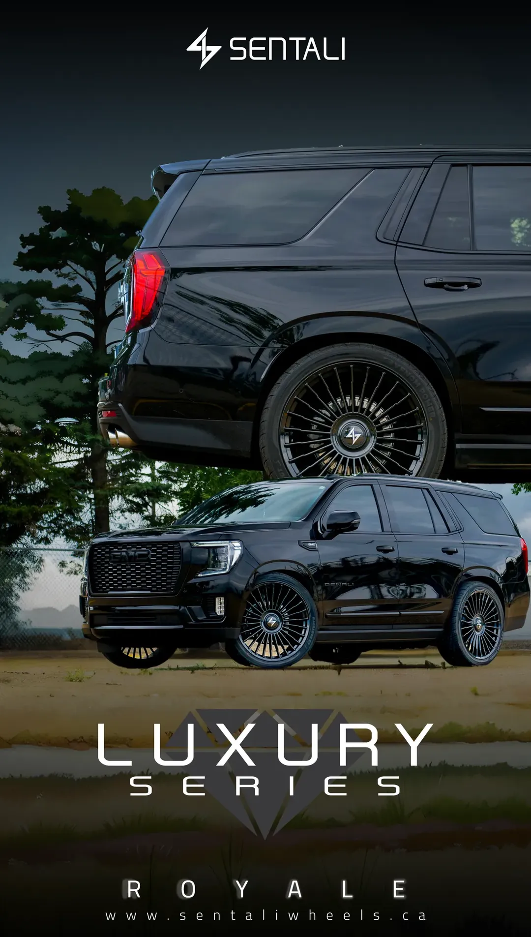 Roues Sentali Royale sur le véhicule d'un client