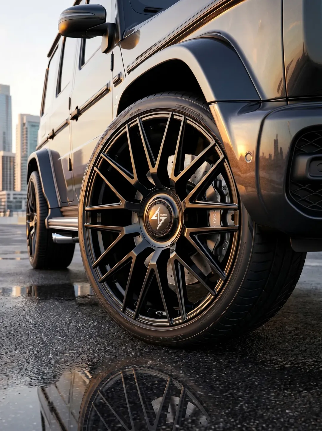 Roues Sentali Empire sur le véhicule d'un client