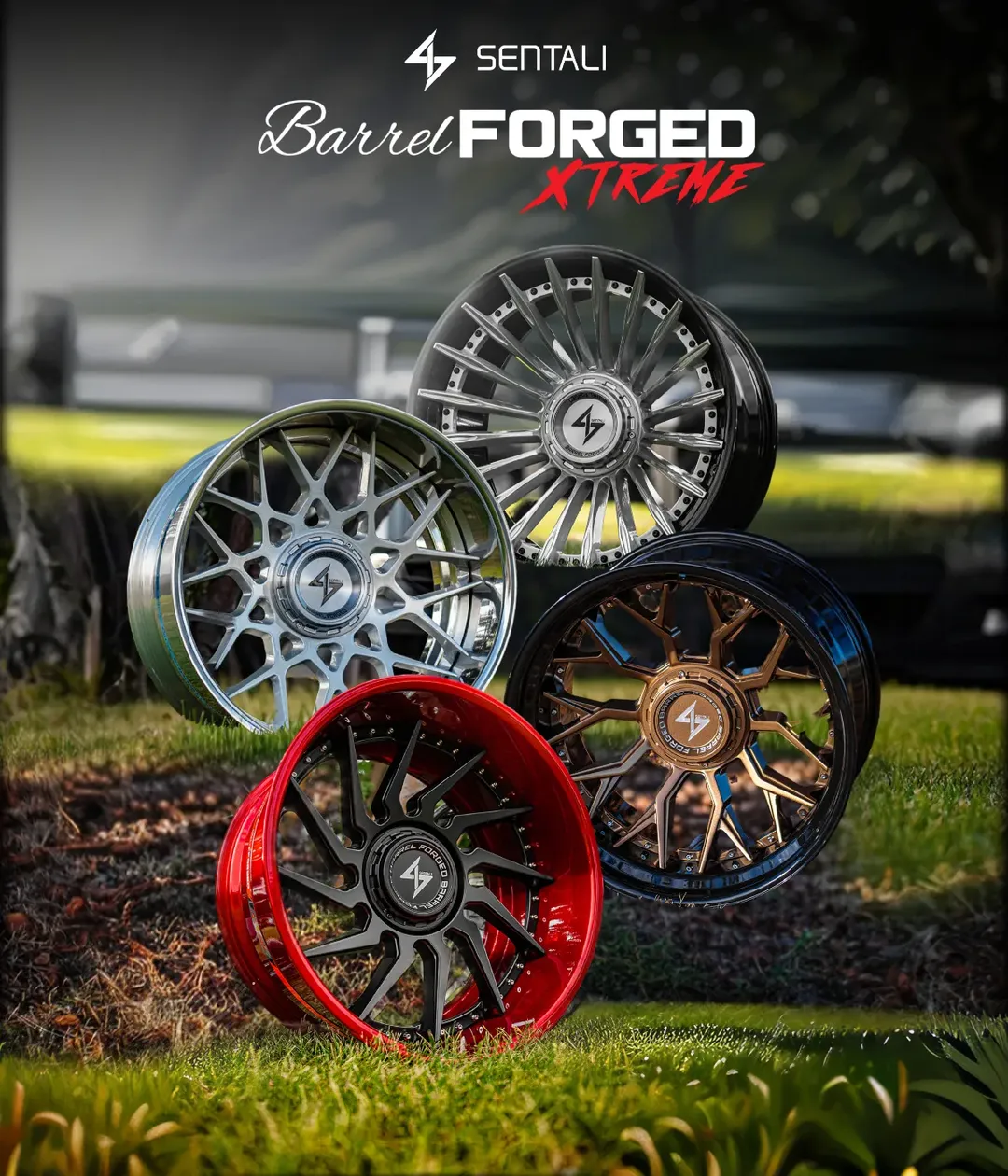Roues Sentali Barrel Forged X sur le véhicule d'un client