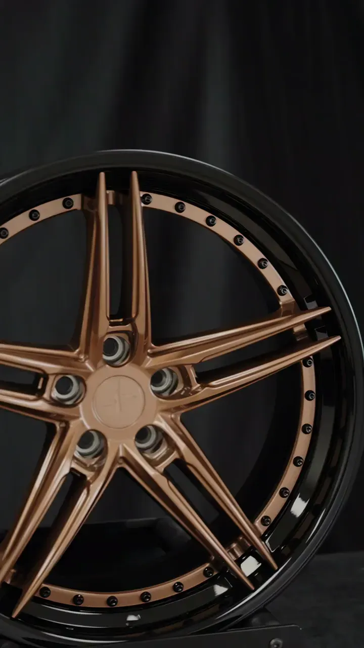 Sentali Barrel Forged wheels in the studio